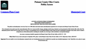 What Putnamcountycourtsohio.com website looked like in 2019 (4 years ago)