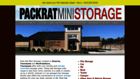 What Packratministorage.com website looked like in 2019 (4 years ago)