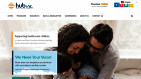 What Parentinghub.org website looked like in 2019 (4 years ago)