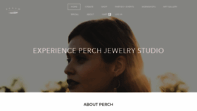 What Perchjewelrystudio.com website looked like in 2019 (4 years ago)