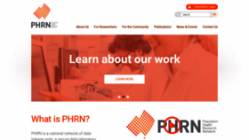 What Phrn.org.au website looked like in 2019 (4 years ago)