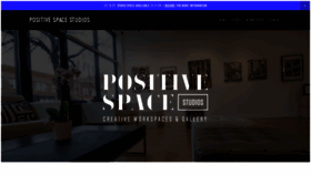 What Positivespacestudios.com website looked like in 2019 (4 years ago)