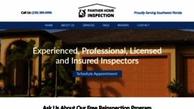What Pantherhomeinspection.com website looked like in 2019 (4 years ago)