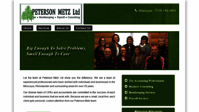 What Petersonmetz.com website looked like in 2019 (4 years ago)