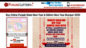 What Punjablottery.in website looked like in 2019 (5 years ago)