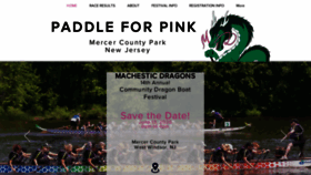 What Paddleforpink.org website looked like in 2019 (4 years ago)