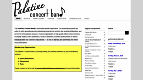 What Palatineconcertband.org website looked like in 2019 (4 years ago)
