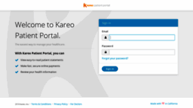 What Portal.kareo.com website looked like in 2019 (4 years ago)