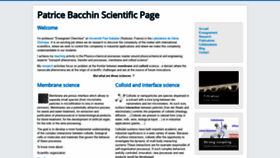What Patricebacchin.fr website looked like in 2019 (4 years ago)
