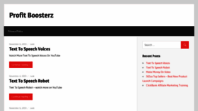 What Profitboosterz.com website looked like in 2019 (4 years ago)