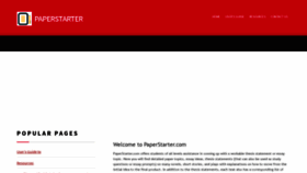 What Paperstarter.com website looked like in 2019 (4 years ago)