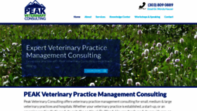 What Peakveterinaryconsulting.com website looked like in 2019 (4 years ago)