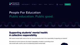 What Peopleforeducation.ca website looked like in 2019 (4 years ago)