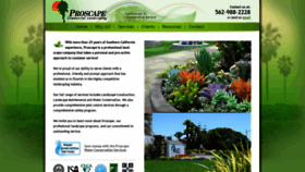 What Proscapelandscaping.com website looked like in 2019 (4 years ago)