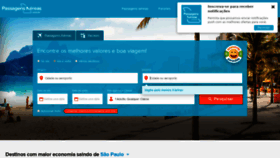 What Passagensaereas.com.br website looked like in 2019 (4 years ago)