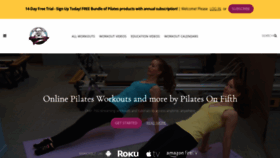 What Pilatesonfifthonline.com website looked like in 2019 (4 years ago)