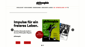 What Philomag.de website looked like in 2019 (4 years ago)