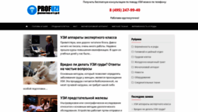 What Profuzi.ru website looked like in 2019 (4 years ago)