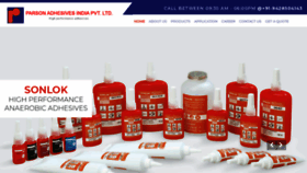 What Parsonadhesives.in website looked like in 2019 (4 years ago)