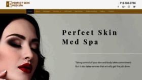 What Perfectskinmedspa.com website looked like in 2019 (4 years ago)