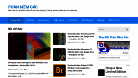 What Phanmemgoc.com website looked like in 2019 (4 years ago)