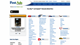 What Postads.com website looked like in 2019 (4 years ago)
