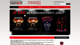 What Partybusem.cz website looked like in 2019 (4 years ago)