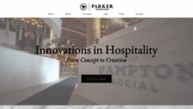 What Parkerrestaurantgroup.com website looked like in 2019 (4 years ago)
