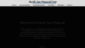 What Pacsunfinancial.com website looked like in 2019 (4 years ago)