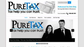 What Puretaxhelp.com website looked like in 2019 (4 years ago)
