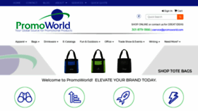 What Promoworld.com website looked like in 2019 (4 years ago)