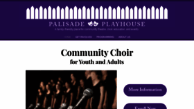 What Palisadeplayhouse.com website looked like in 2019 (4 years ago)