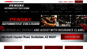 What Penskeautomotivecollision.com website looked like in 2019 (4 years ago)