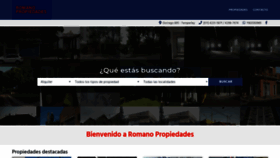 What Propiedadesromano.com website looked like in 2019 (4 years ago)