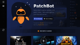 What Patchbot.io website looked like in 2019 (4 years ago)