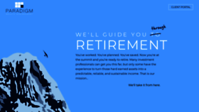 What Paradigmwealthmanagement.com website looked like in 2019 (4 years ago)