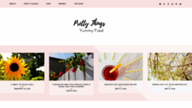 What Prettythingsyummyfood.com website looked like in 2019 (4 years ago)