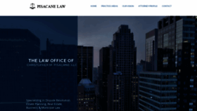 What Pisacanelaw.com website looked like in 2019 (4 years ago)
