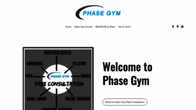 What Phasegym.com website looked like in 2019 (4 years ago)