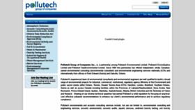 What Pollutechgroup.com website looked like in 2019 (4 years ago)