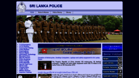 What Police.lk website looked like in 2019 (4 years ago)
