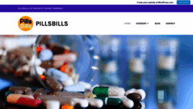What Pillsbillsonlinepharmacy.wordpress.com website looked like in 2019 (4 years ago)