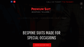 What Premiumsuittailors.com website looked like in 2019 (4 years ago)