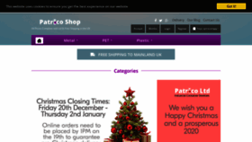 What Patricoshop.co.uk website looked like in 2019 (4 years ago)