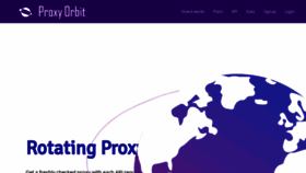 What Proxyorbit.com website looked like in 2019 (4 years ago)