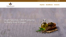 What Prospercbd.com website looked like in 2019 (4 years ago)