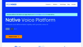 What Picovoice.ai website looked like in 2019 (4 years ago)
