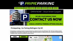 What Primeparking.co.nz website looked like in 2019 (4 years ago)