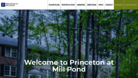 What Princetonatmillpond.com website looked like in 2019 (4 years ago)