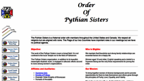 What Pythiansisters.org website looked like in 2019 (4 years ago)